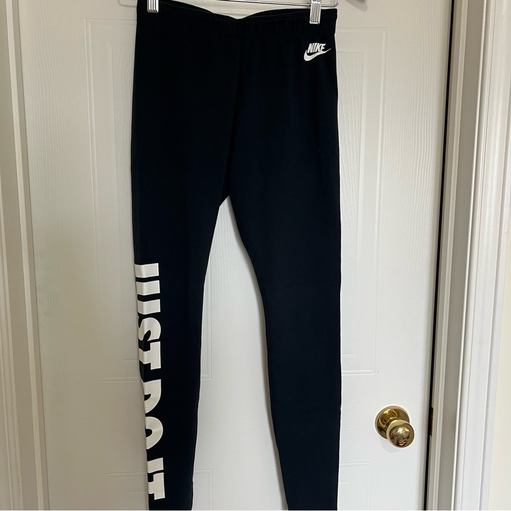 Nike Kids Black and White Leggings